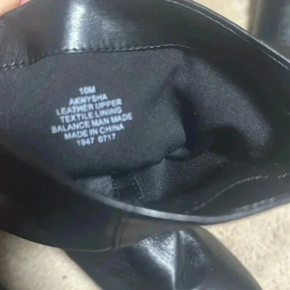ANNE KLEIN Black Leather Boot, Zipper up on the side, size 10M - Picture 6 of 8